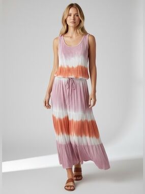 Knox Rose Sleeveless Tie-Dye Maxi Dress